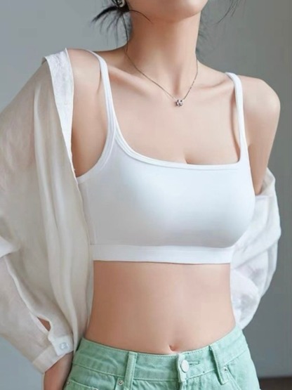 Qala Low Back Padded Crop Top