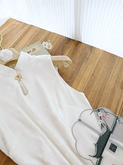 Ci Die Butterfly Printing Cheongsam