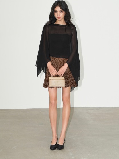 Liora Chiffon Cape & Tube Top (Sold Separately)