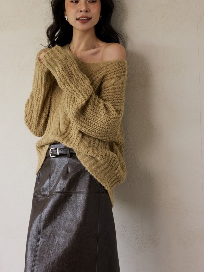 Heze Open-Knit Relaxed Sweater