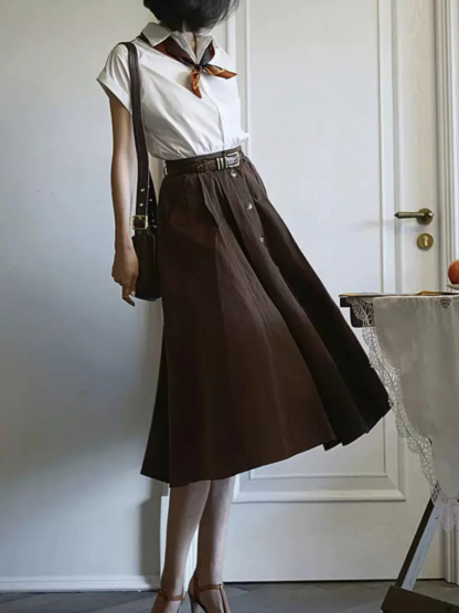 Greta Collar Shirt-The Black Bow-