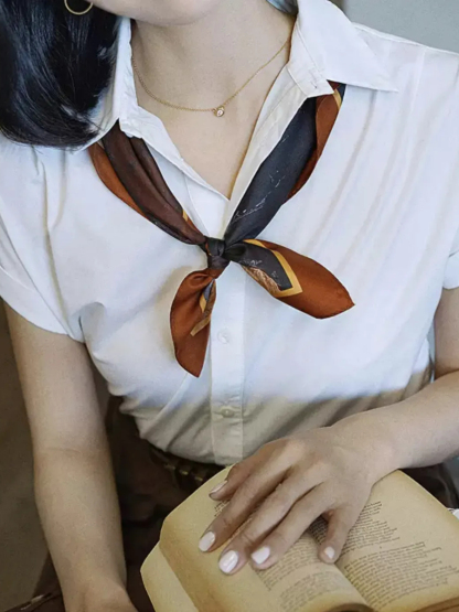 Greta Collar Shirt-The Black Bow-