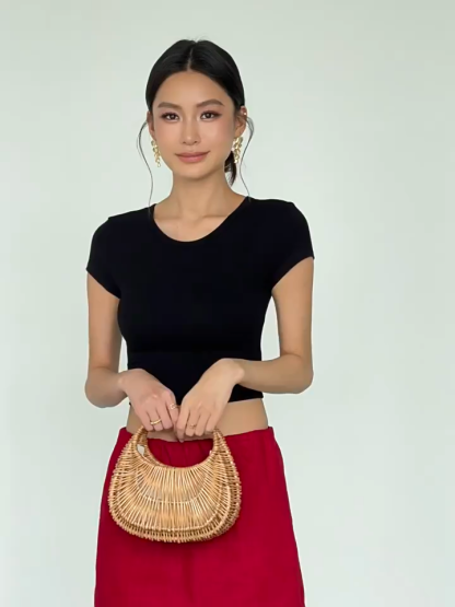 Faunia Ribbon Tie Back Top