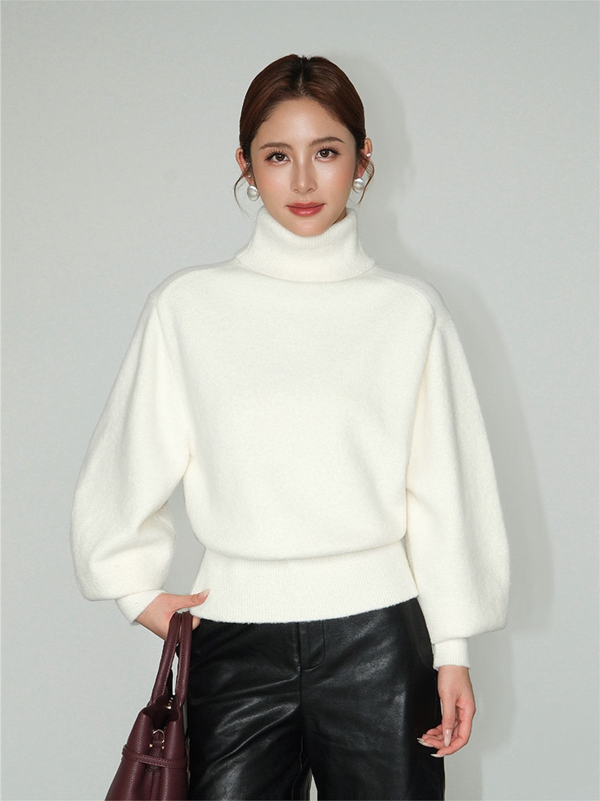 Lydia Relaxed Turtleneck Sweater