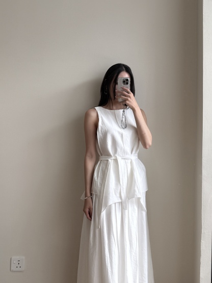 Peyton Tencel Sleeveless Top & Skirt Set 