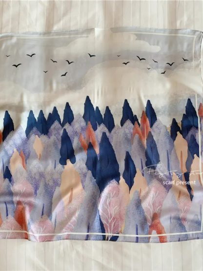 Forest Little Scarf-The Black Bow-