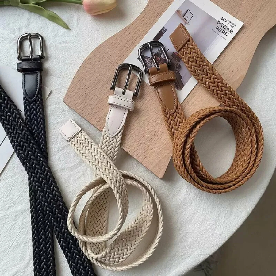 Chloe Weave Belt-The Black Bow-