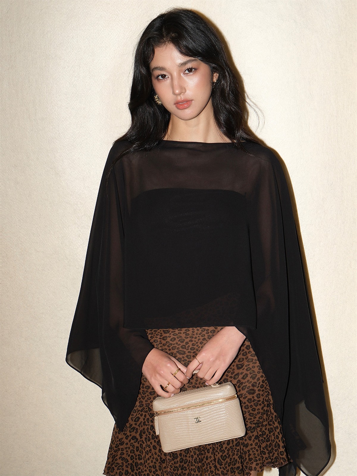 Liora Chiffon Cape & Tube Top (Sold Separately)