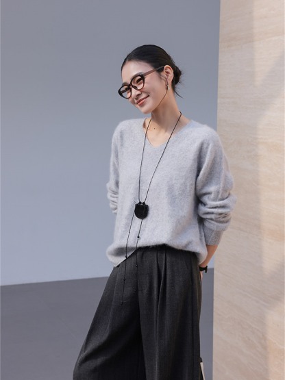 Heranny Furry Wool Top