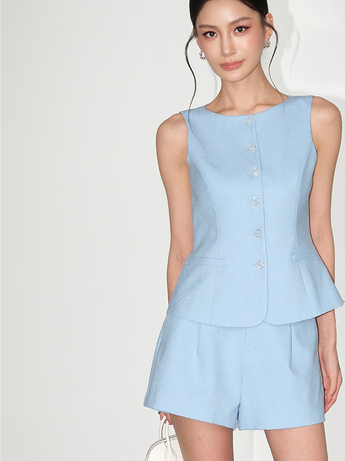 Leandra Tailored Vest & Shorts (Sold Separately)