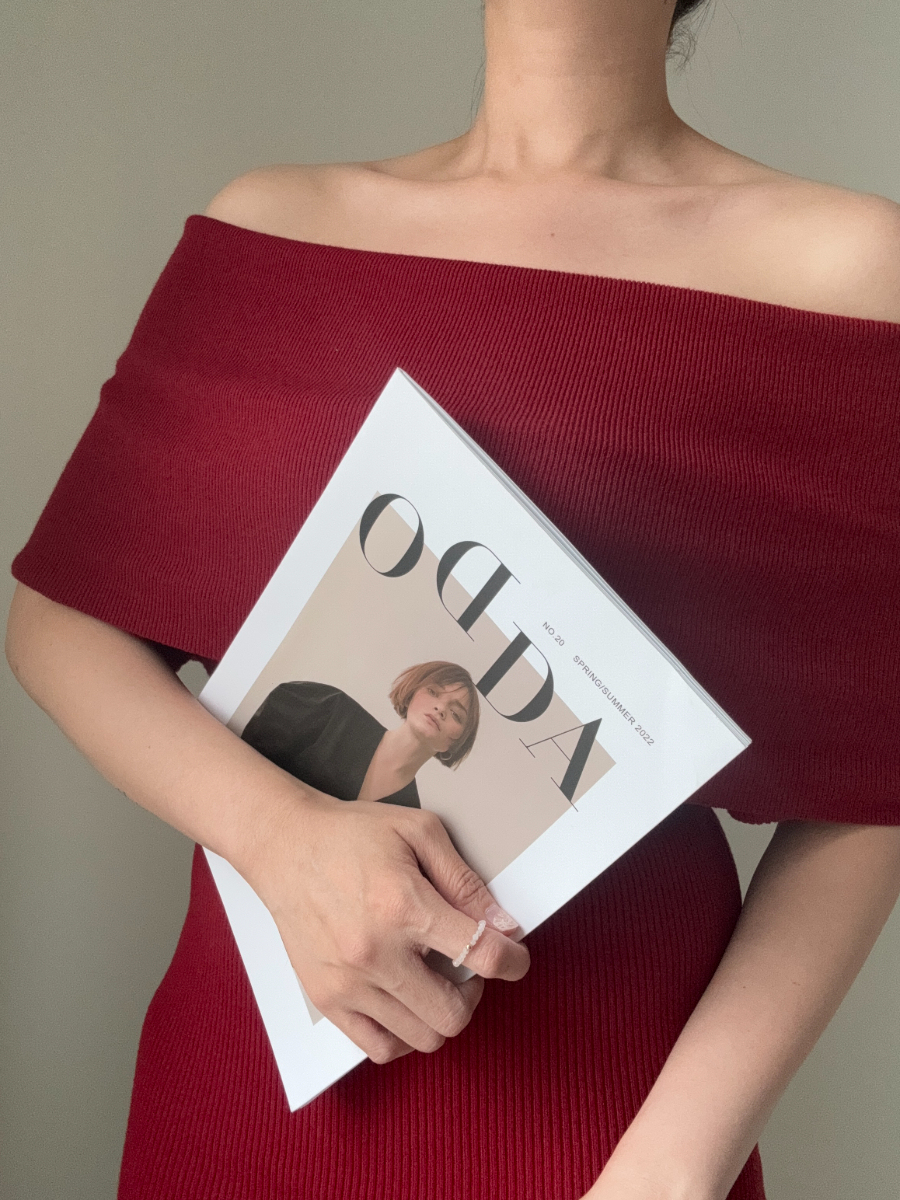 Taana Off Shoulder Knit Top -The Black Bow-