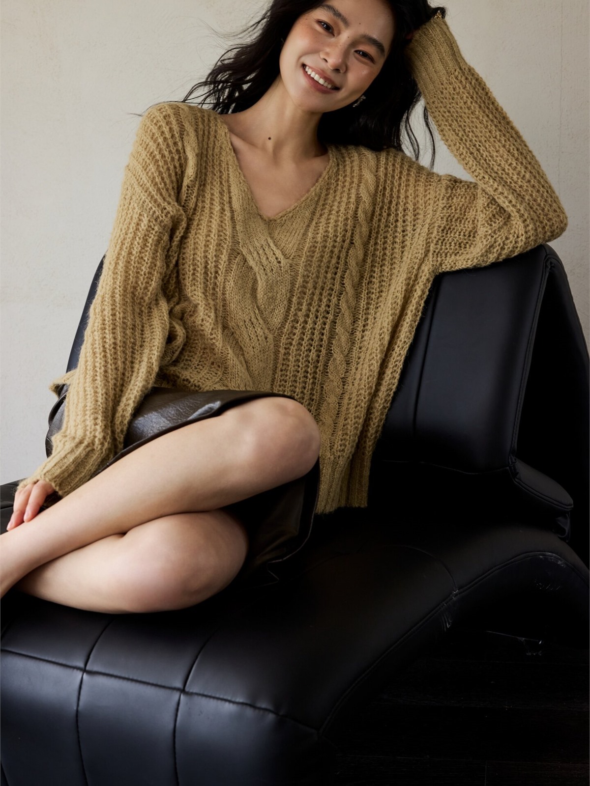 Heze Open-Knit Relaxed Sweater
