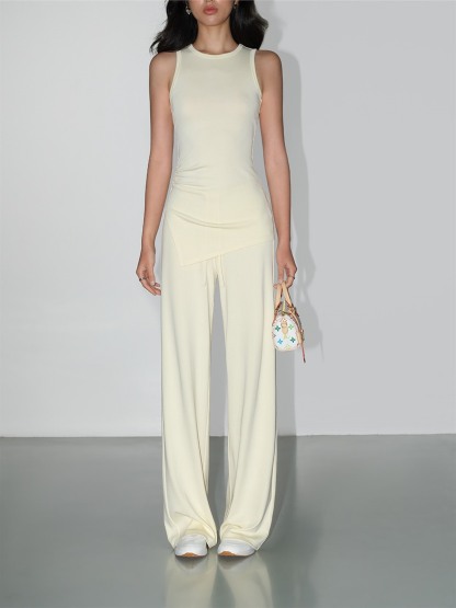 Lenora Draped Tank Top & Wide-Leg Pants (Sold Separately)