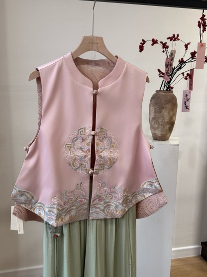 Shuang Qi Pankou Two Sided Oriental Vest