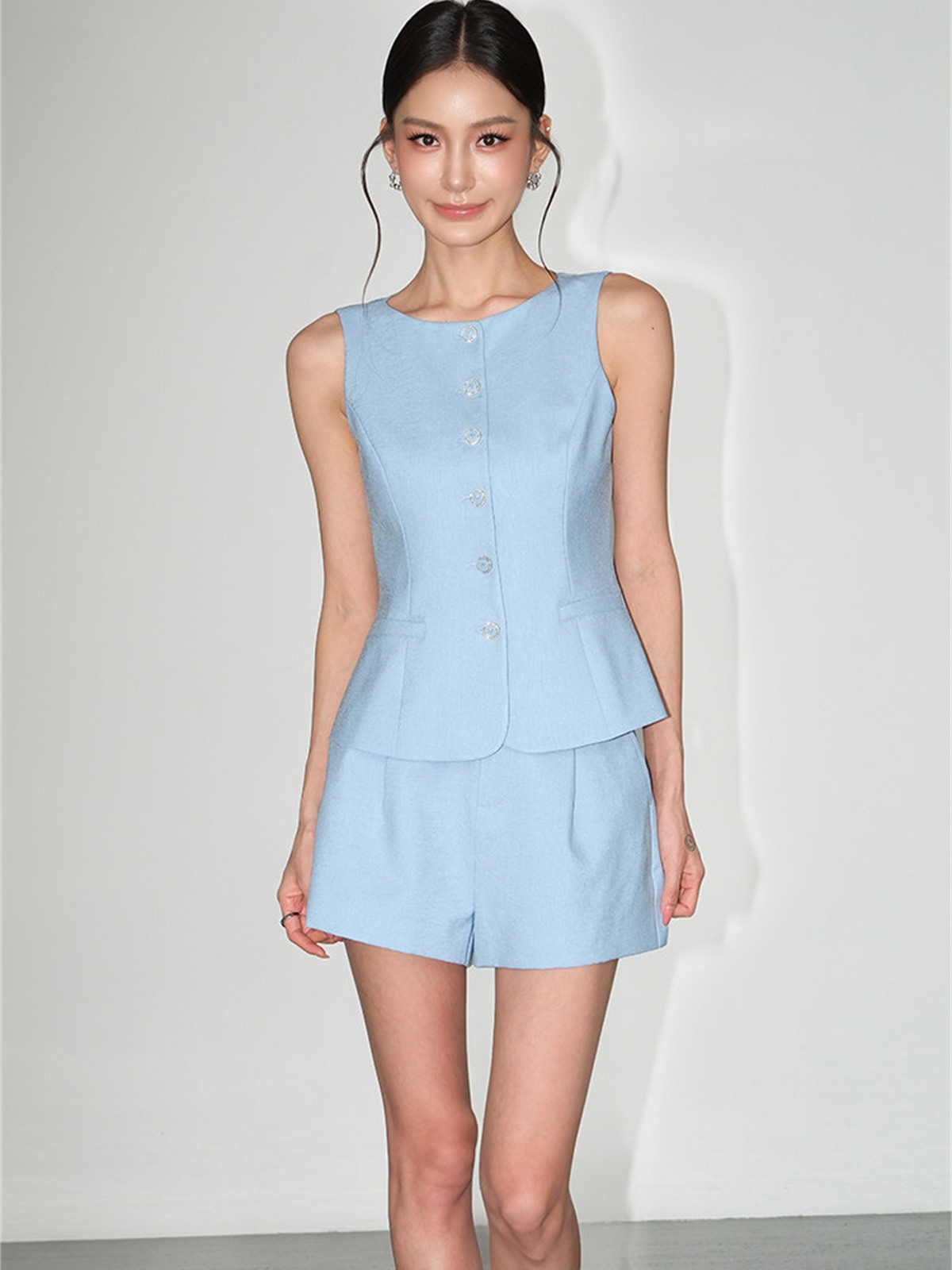 Leandra Tailored Vest & Shorts (Sold Separately)