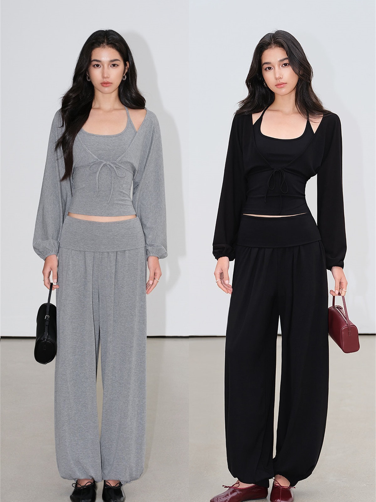 Loredana Camisole, Cropped Cardigan & Wide-Leg Pants (Sold Separately)