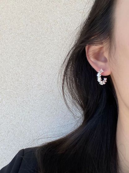 Zenya Bling Hoop Earrings