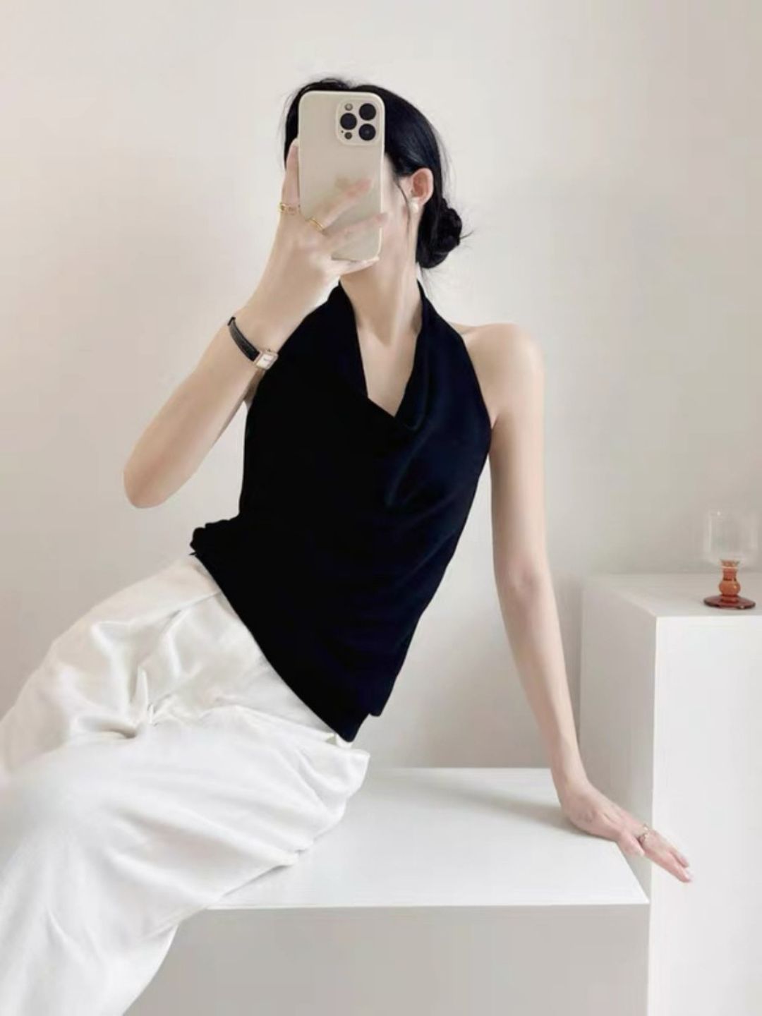 Landry Swing Collar Knit Top