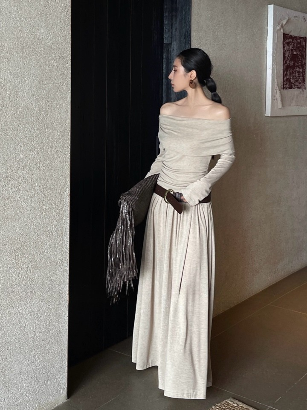 Winifred Off Shoulder Maxi Dress