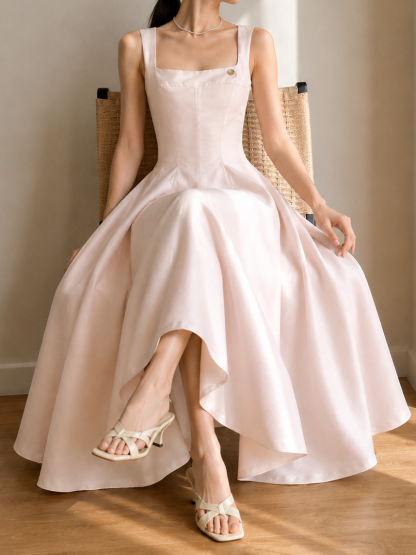 Curtis Sculpted Satin Gown