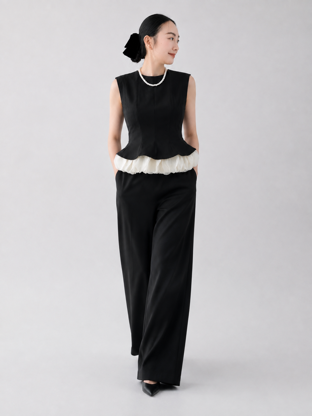 Charlotte Trim Peplum Top