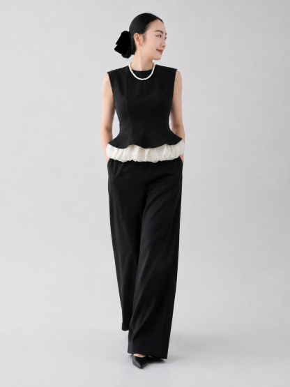 Charlotte Trim Peplum Top