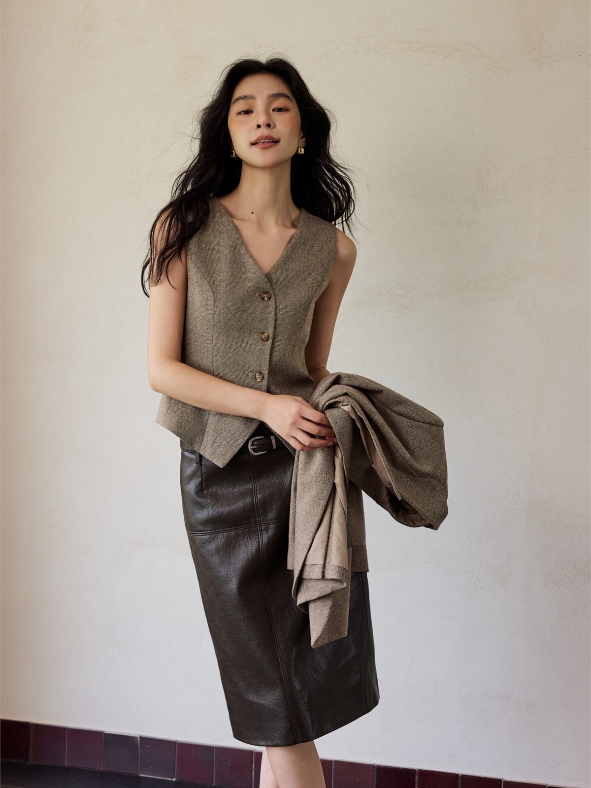 Honory Textured Blazer & Vest (Sold Separately)