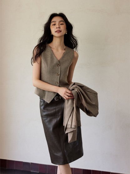 Honory Textured Blazer & Vest (Sold Separately)