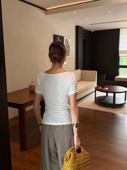 Pippa Lacey Trim Swing Collar Blouse