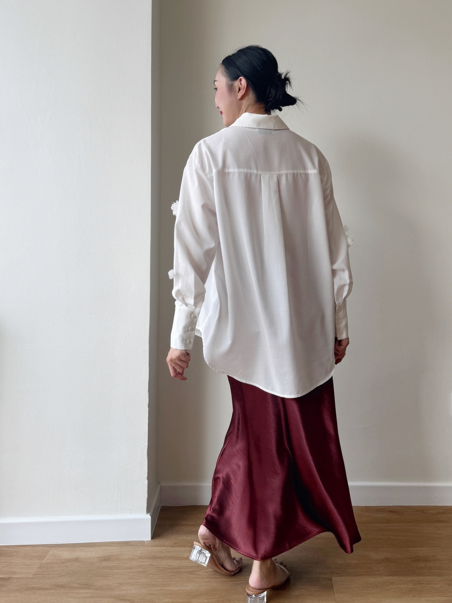 Leona Detailed 3D Floral Shirt 