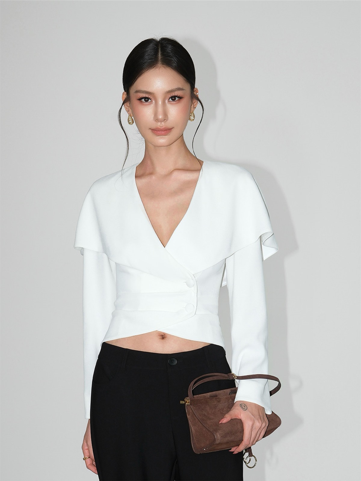 Louie Sculpted Capalet Blazer