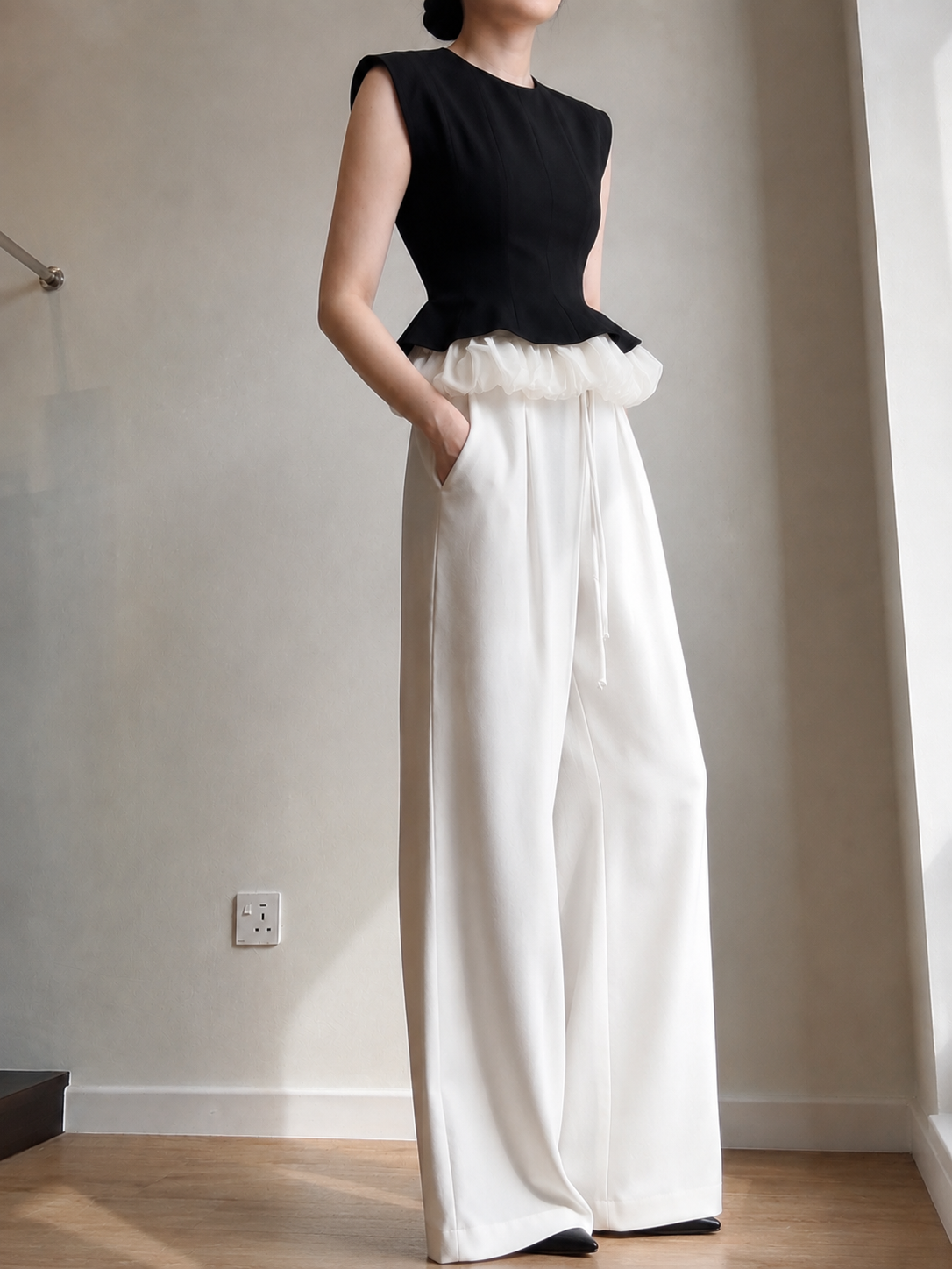 Charlotte Trim Peplum Top