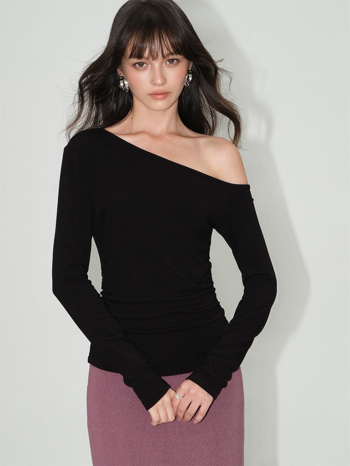 Lucille Asymmetric One-Shoulder Top