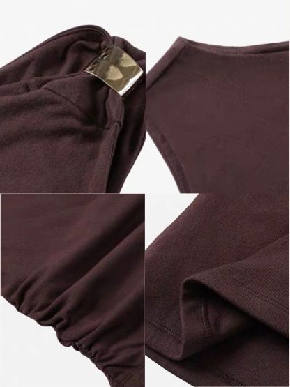 Fabriene Draped Top and Twist Knot Skirt (Top & bottoms sold seperately)