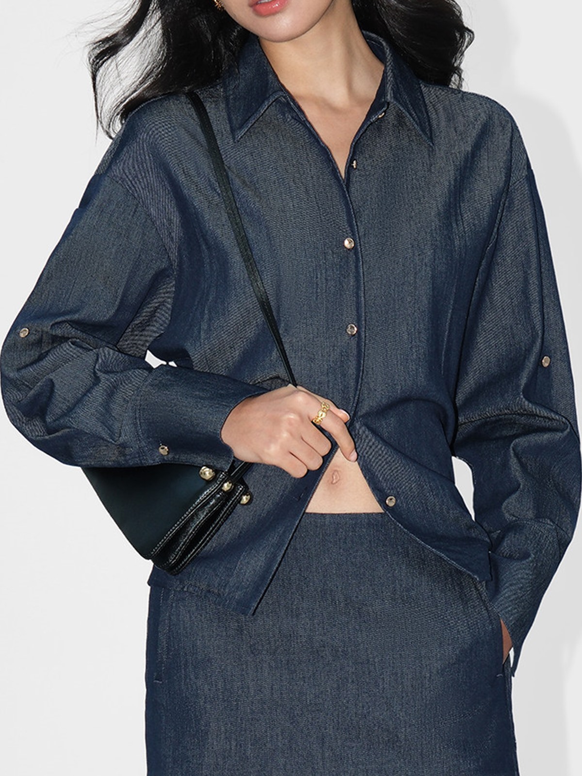 Jeannine Denim Shirt & Mini Skort (Sold Separately)