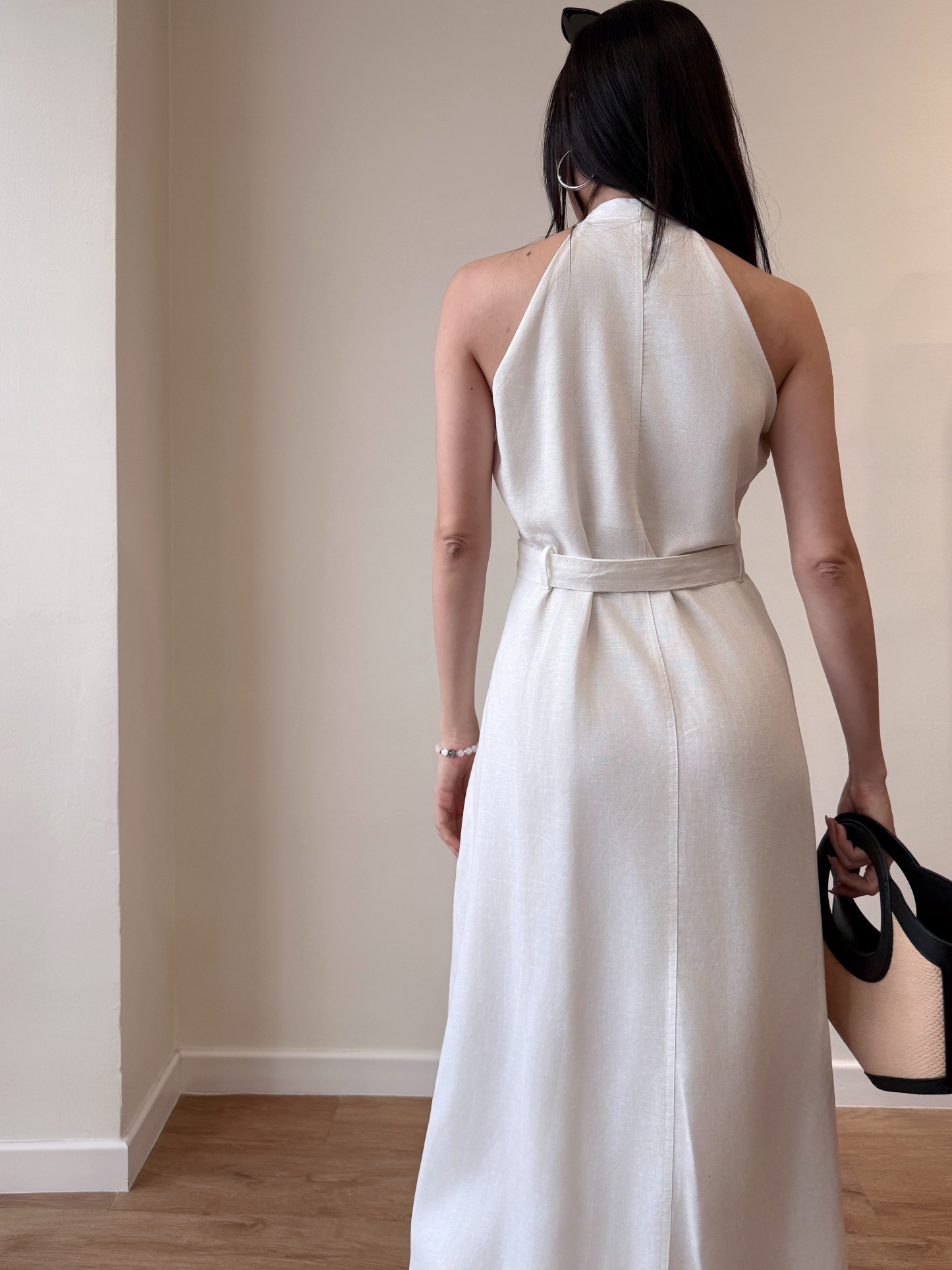 Yente V-Collar Button Down Dress