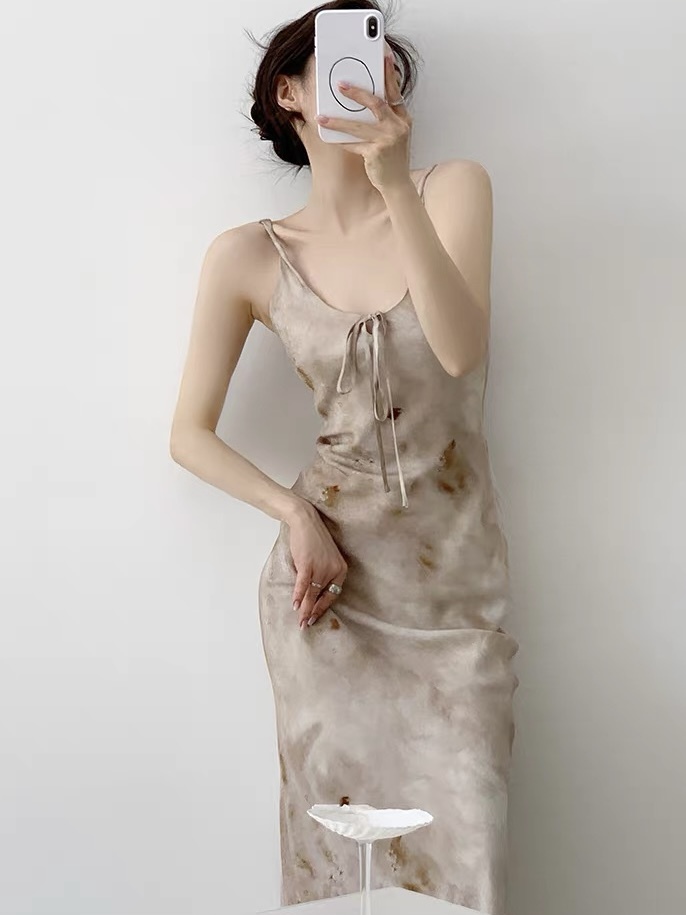 Kashy Water Colour Chiffon Cami Dress