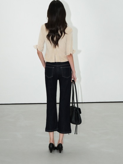 Laurel Cropped Flare Jeans