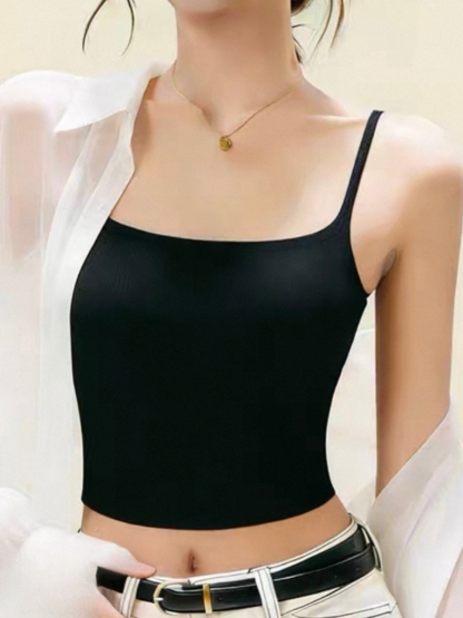 Elon Seamless Padded Cami Cropped Top