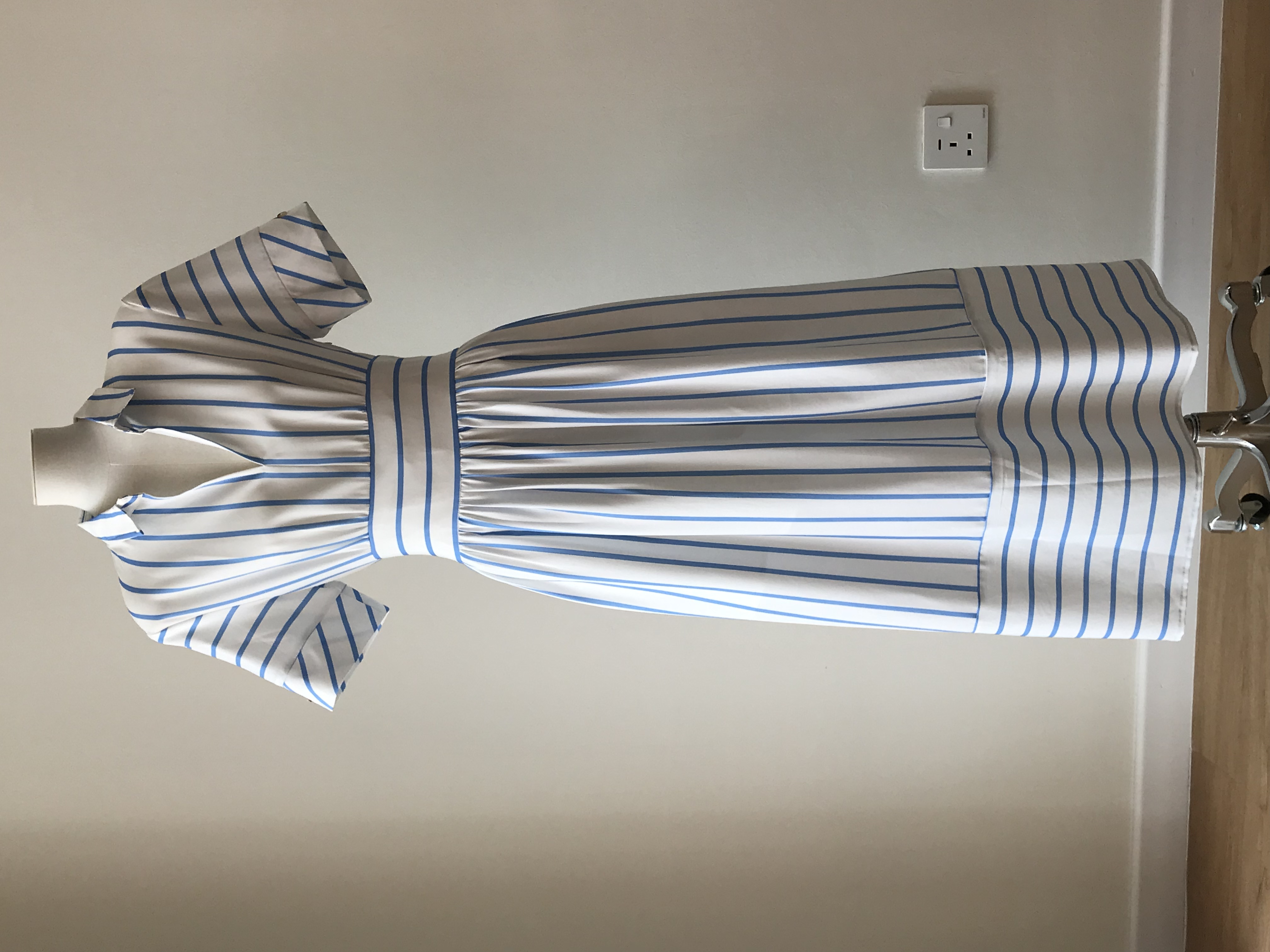 Vivianna Collar Stripe Shirt Dress