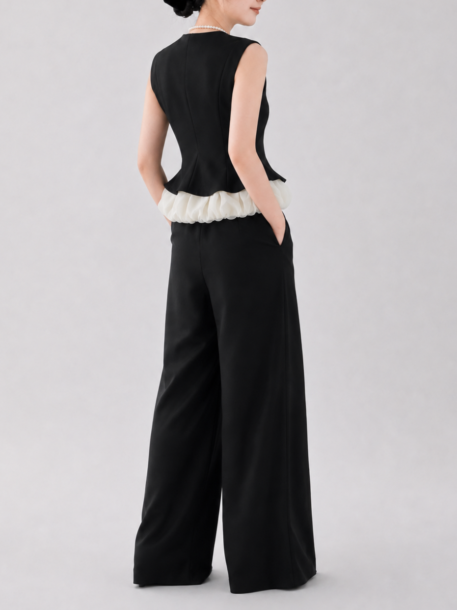 Charlotte Trim Peplum Top