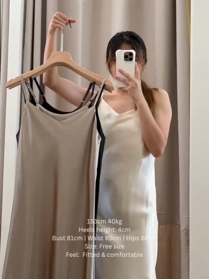 Chinoz Satin Cami Dress (DR108)