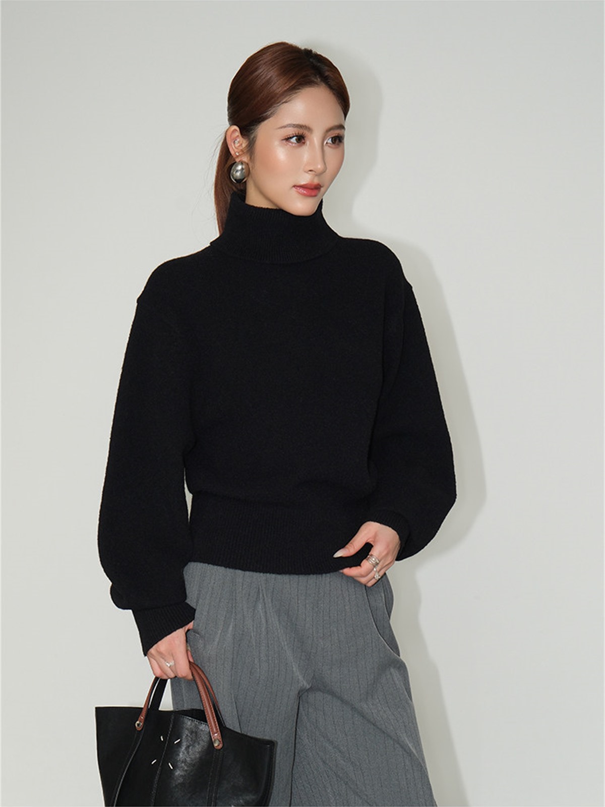 Lydia Relaxed Turtleneck Sweater