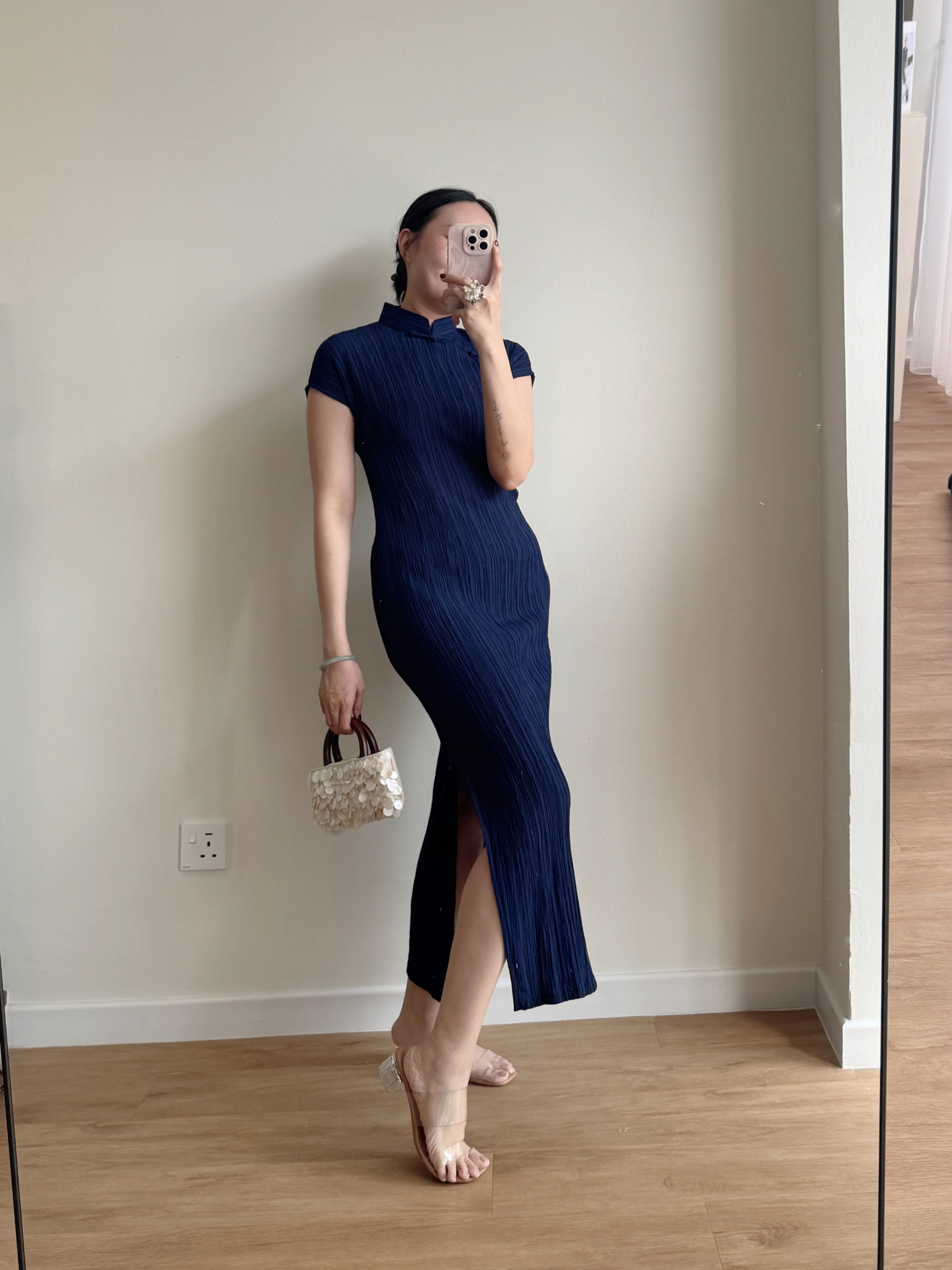 Ya Shen Stripe Cheongsam