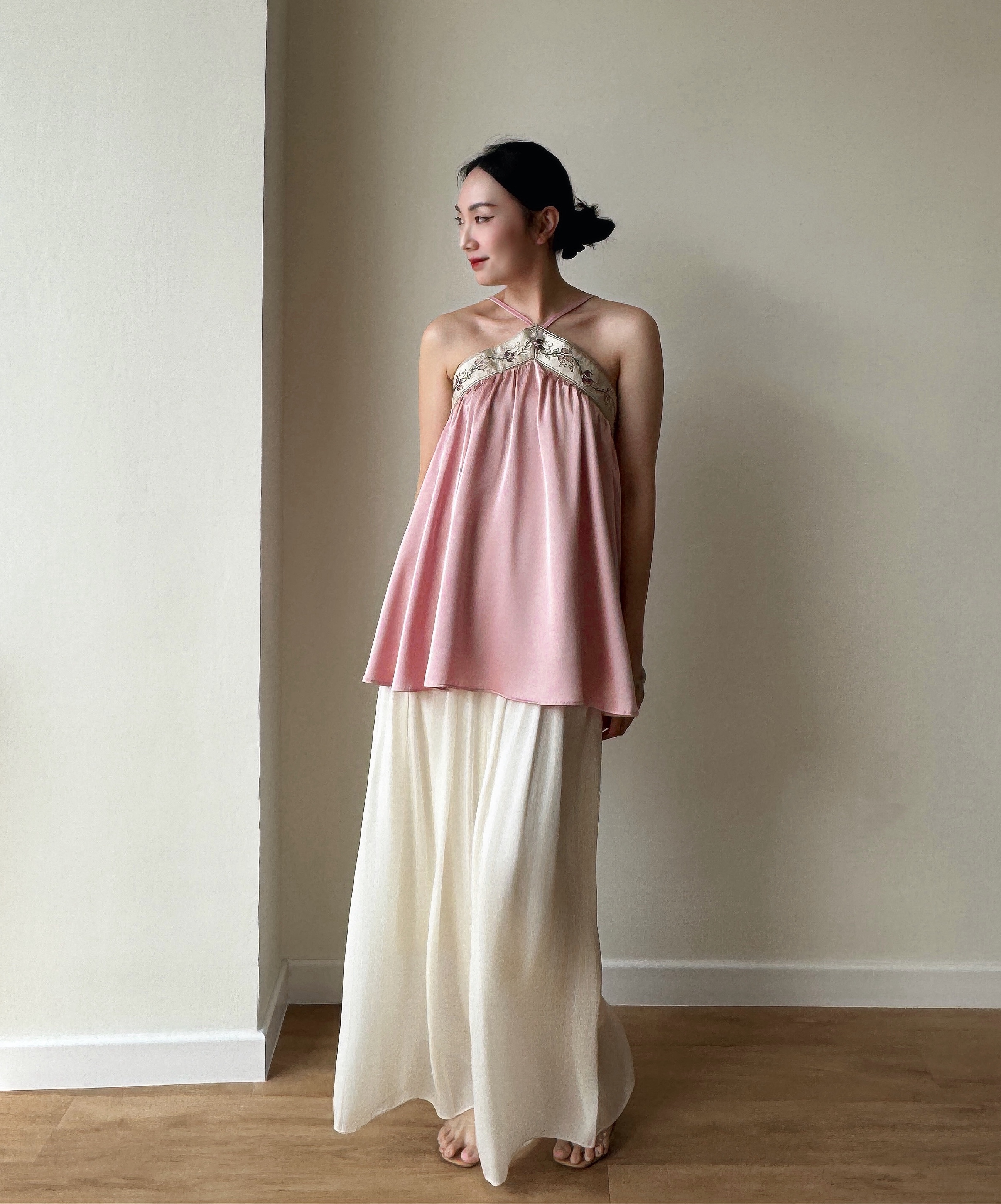 Li Mei Halter Neck Oriental Top