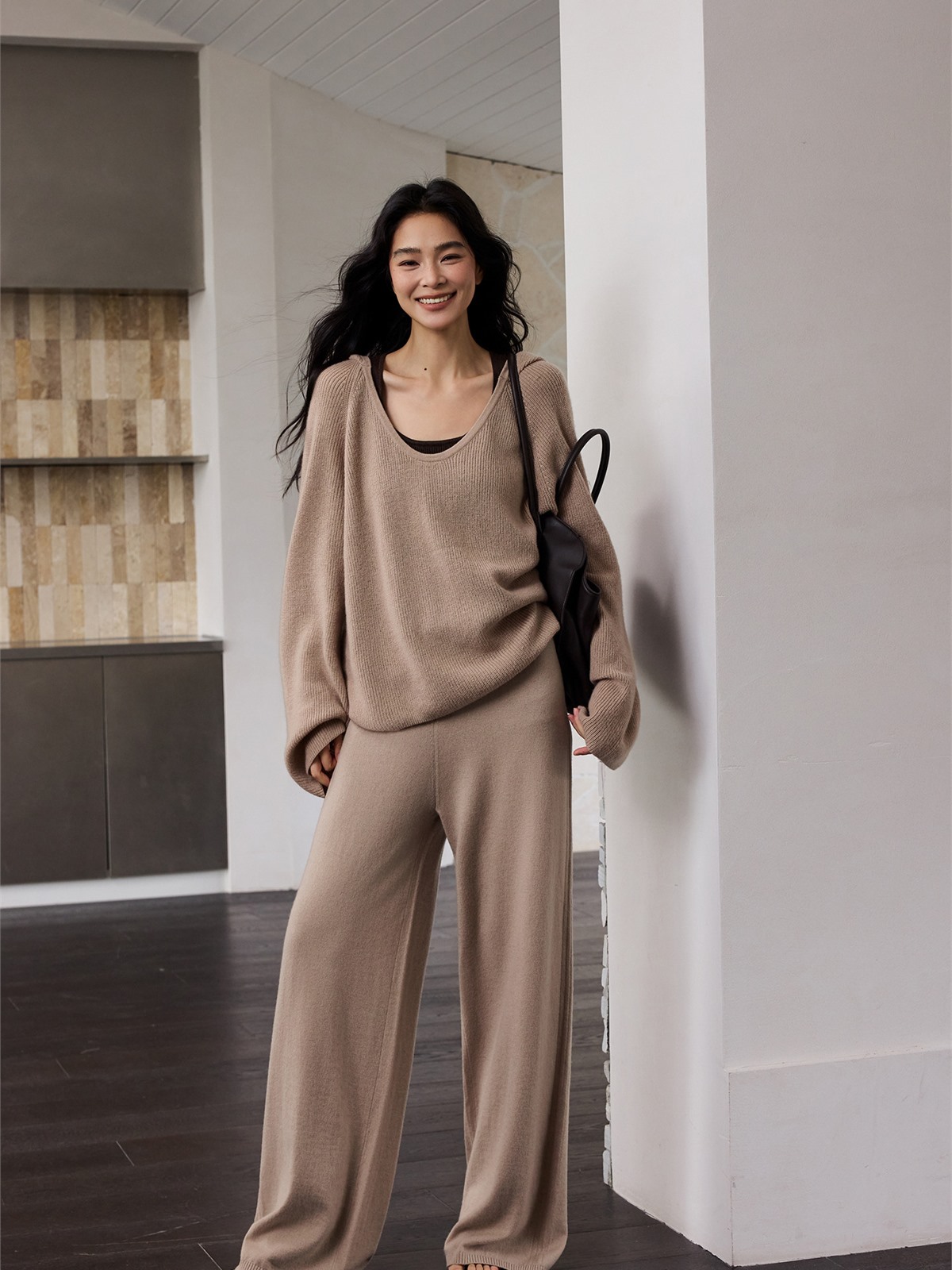 Hya Oversized Knit Top, Singlet & Wide-Leg Pants (Sold Separately)