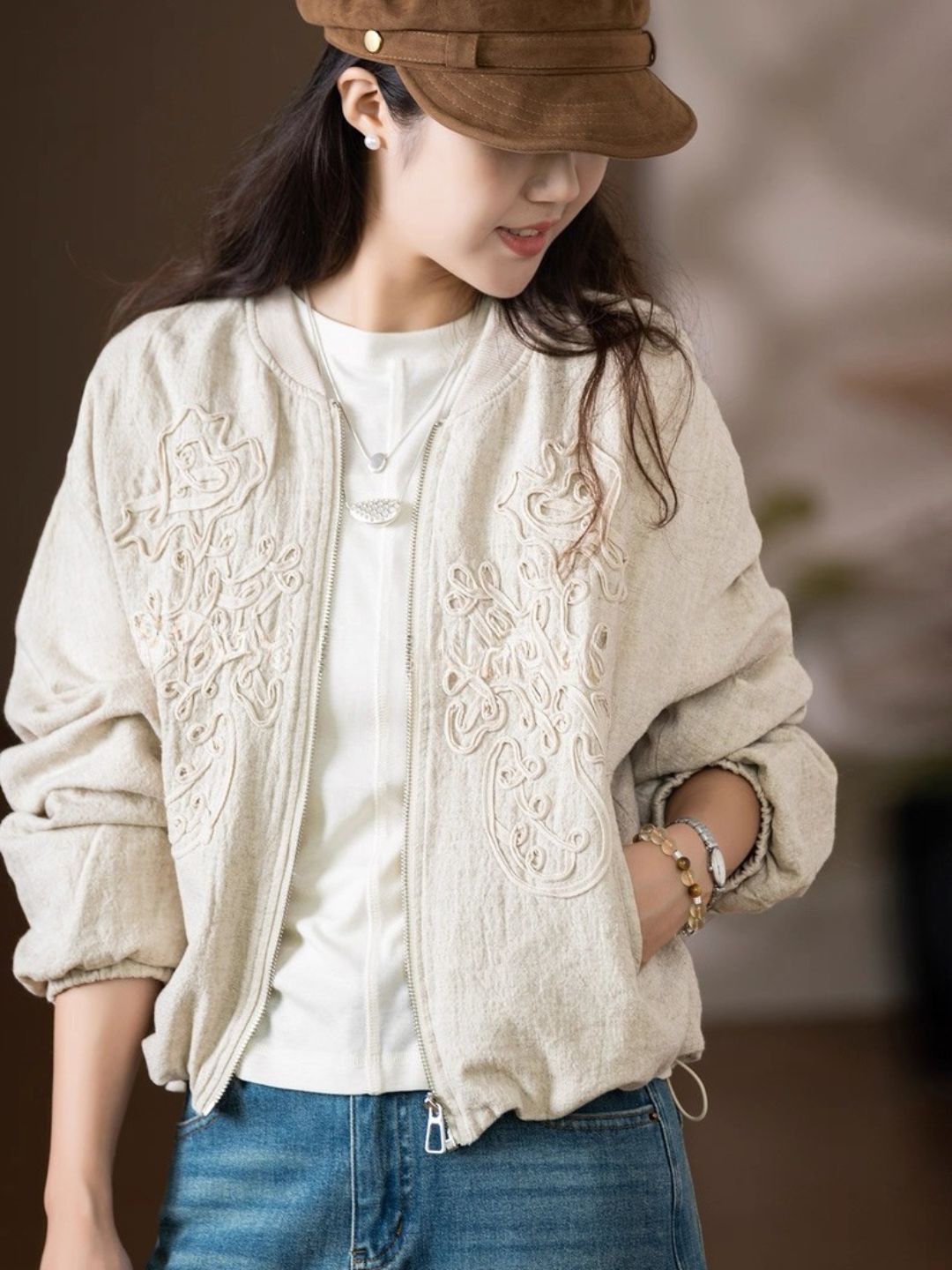 Ling Hui Linen Oriental Jacket