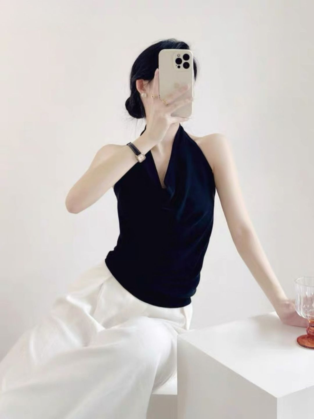 Landry Swing Collar Knit Top