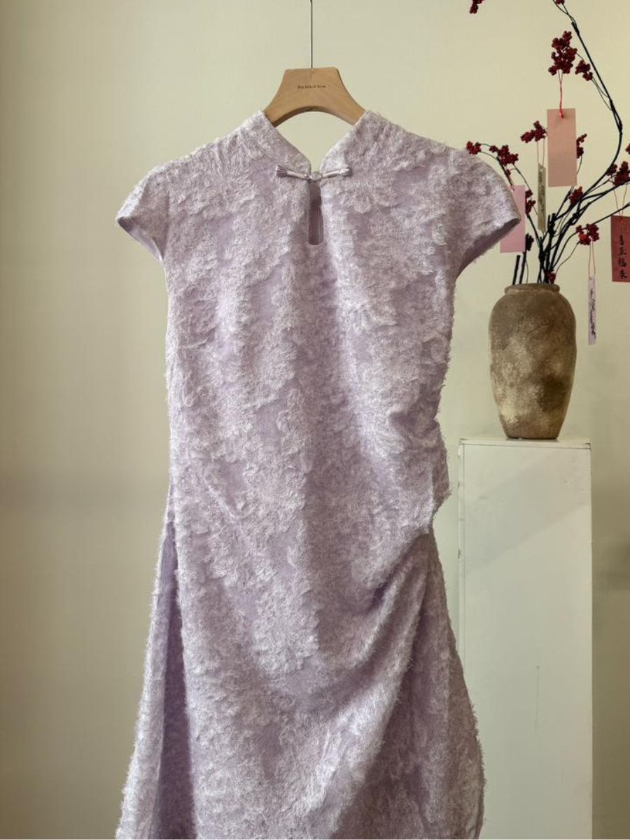 Shuang Zeng Fake Two Piece Oriental Dress