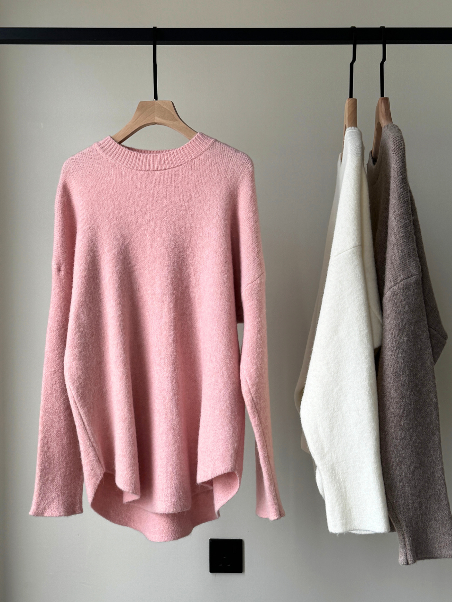 Kristine Oversized Sweater-The Black Bow-
